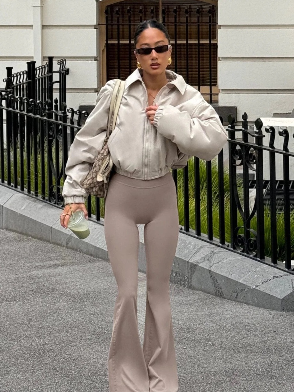 CSB Form Flare Jumpsuit in shade Fawn